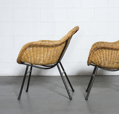 woven rattan bucket chair 1 - Boodeko